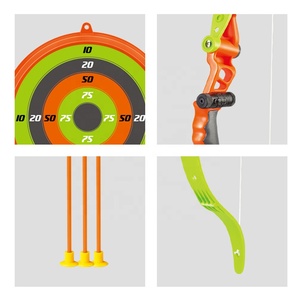 बच्चों के तीरंदाजी खिलौना सेट, सक्शन कप तीर सुरक्षित धनुष तीर खेल इनडोर आउटडोर लक्ष्य अभ्यास खिलौने - Product Image 4