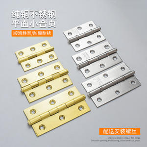 Bisagras para Puertas de Armario de Acero Inoxidable y Cobre Puro, 2 Pulgadas/2.5 Pulgadas/3 Pulgadas, Bisagras Oscilantes Silenciosas con Rodamiento, Diseño Reforzado - Product Image 3