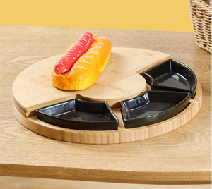 Cute Round Bamboo <strong>Cheese</strong> <strong>Knife</strong> and Cutting Board <strong>Set</strong> <strong>Cheese</strong> Tools - Product Image 6