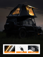 Tente de toit rigide ADA Overland Pop-up ABS légère en aluminium pour équipement de camping 4x4 et glamping tout-terrain