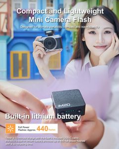 Godox Im20 Mini Flitsverspreider Voor <span class=keywords><strong>Canon</strong></span> Olympus Single-Contact Hotshoe Camera 'S 230 Knippert Ingebouwde Vermogensaanpassing Op <span class=keywords><strong>5</strong></span> Niveaus - Product Image 4