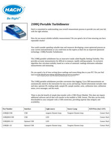 Labo Instrument HACH 2100Q Tragbares Trübungsmessgerät mit Ausgangsverhältnismessung 2 bis 5 Punkte Kalibrierung Tragbares Trübungsmessgerät - Product Image 6