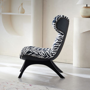 북유럽 현대 디자이너 럭셔리 얼룩말 프린트 패브릭 거실 의자 라운지 레저 악센트 의자 - Product Image 2