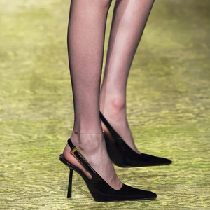 High Heels New Skinny Black Patent Leather Sexy Outer Wear After the Empty Fashion Sandals Female Autumn - Product Image 2