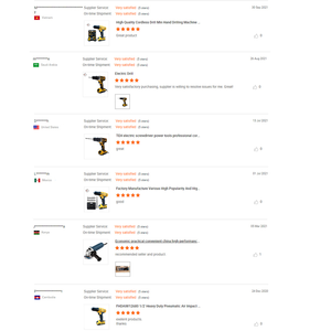 Cacciavite elettrico all'ingrosso GOLDMOON <span class=keywords><strong>18</strong></span> V/21V cacciavite per cartongesso senza spazzole a batteria al litio utensili elettrici per cartongesso - Product Image 5