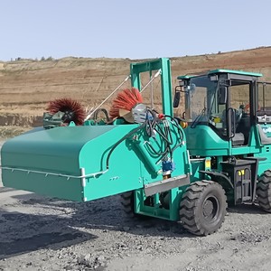 Ride On <b>Sweeper</b> Diesel <b>Powered</b> Self Propelled For Coal Yard And Gravel Road Cleaning - Product Image 1