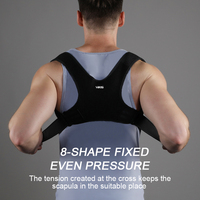 VBOSI 5002 Correcteur de posture réglable, soutien dorsal léger et portable, en maille respirante et douce pour la peau, invisible sous les vêtements