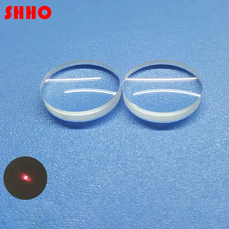 Lentille avec colle en verre, lentille de haute qualité diamètre 17mm longue focale fl60 mm lentille de focalisation laser, revêtement personnalisable 1 pièce