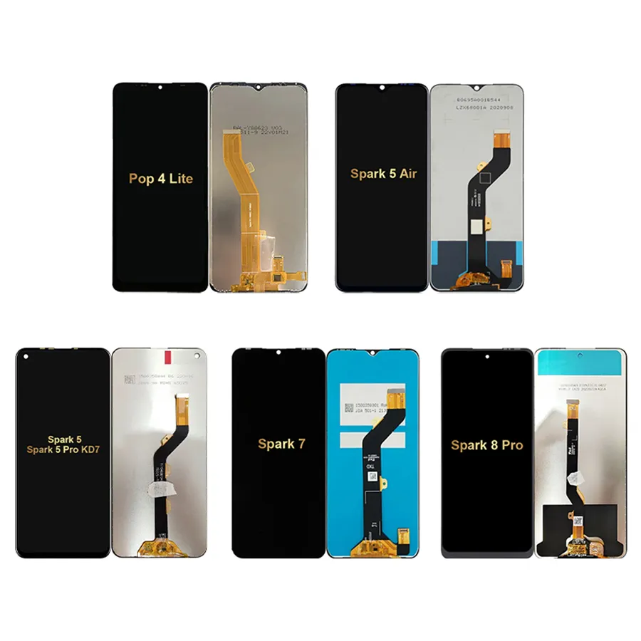 Discount Price Wholesale LCD For Tecno Camon 17 18 19 20 Pro Spark 4 5 6 7 8 9 10 Pro Screen Replacement Display Screen Oled