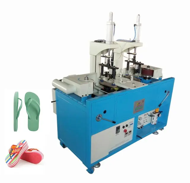 Automatic Footwear Flip Flops Slippers Flat High Heel Buffing Machine Polishing With Strap Clamp