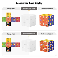 Cadeau idéal, logo personnalisé, impression UV, mini cube magique 3x3, jouet anti-stress, promotion, jouets éducatifs, cube de puzzle pour enfants