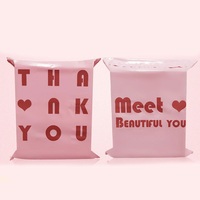 Sacs d'expédition en polyéthylène de luxe UniOne, sacs postaux personnalisés avec logo rose et or, sacs d'expédition en plastique