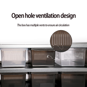 Kích thước lớn rắn Thùng bò sát lồng, kim loại bóng <span class=keywords><strong>Python</strong></span> chăn nuôi Hệ thống giá với bồn tắm và bánh xe - Product Image 4