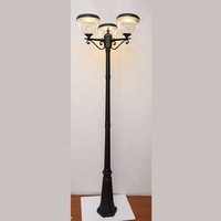 Lampe de poteau de clôture de jardin à énergie solaire ou électrique