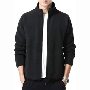 Custom <strong>Men's</strong> Polar Fleece <strong>Jacket</strong> Full <strong>Zip</strong> Fall Winter Soft Outdoor Coat With Pocket High Quality <strong>Jacket</strong> - Product Image 1