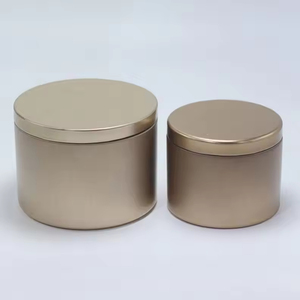 Factory Custom 2oz 4oz 6oz 8oz 10oz 16oz Round Metal Candle <b>Tins</b> Lids Matte Finish Silk Screen Printed Hot Stamped Custom Logo - Product Image 3