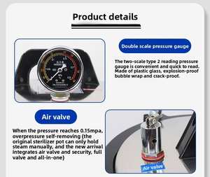 KEFEI 201 Autoclaaf Drukstoomsterilisator Aanpasbaar 8L/12L/18L/24L Capaciteit DCM Ondersteund Laboratoriumuitrusting - Product Image 4