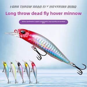 Leurre Artificiel Dur Minnow 75mm 90mm 110mm pour Pêche en Eau Douce, Coulant Lent, Yeux 3D en ABS, Hameçons 6066 pour Rivière - Product Image 2