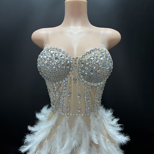 Novance Y4064 Câu Lạc Bộ Dresses Sexy Phụ Nữ Quần Áo Thanh Lịch Ăn Mặc Với Lông Đi ra ngoài Quần Áo Phụ Nữ Sexy Câu Lạc Bộ Cho Đảng - Product Image 5