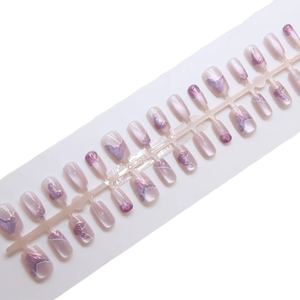 <span class=keywords><strong>Faux</strong></span> <span class=keywords><strong>ongles</strong></span> en résine de luxe faits à la main, personnalisés en gros, neufs, couvrant entièrement l'ongle, en forme d'amande, accessoires pour l'art des <span class=keywords><strong>ongles</strong></span>, <span class=keywords><strong>colle</strong></span> - Product Image 4