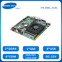 Carte mère Mini-ITX ITX-CB81_I516L I5-8265U DDR4 Max 64 Go Affichage 4K MSATA NVME SSD Mini-PCIE 8 USB 6 COM 17,17 cm