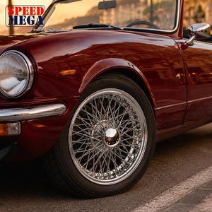Rueda de Alambre Cromada de 14 Pulgadas 5.5J para MGB Triumph Stag Sunbeam Alpine, Autos Clásicos, 72 Radios, Bloqueo Central de 42 mm - Product Image 5