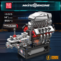 Mould King 10225 Charger V8 Engine, jouets créatifs en blocs, jouets MOC, modèle de divertissement, puzzle éducatif, ensembles de blocs de construction