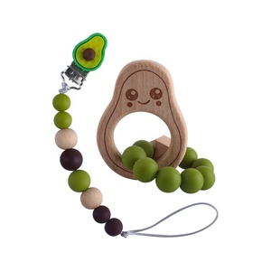 Animé D'avocat <span class=keywords><strong>Sucette</strong></span> Pince Hêtre Jouet <span class=keywords><strong>Anneau</strong></span> <span class=keywords><strong>De</strong></span> <span class=keywords><strong>Dentition</strong></span> Bébé Silicone Bracelet Factice Clip <span class=keywords><strong>De</strong></span> Chaîne Anti-Goutte Chaîne - Product Image 5
