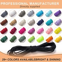 Cordon élastique robuste 1/8" x 50ft, corde extensible ronde en polyester pour kayak, bâche, fixation, camping, bricolage