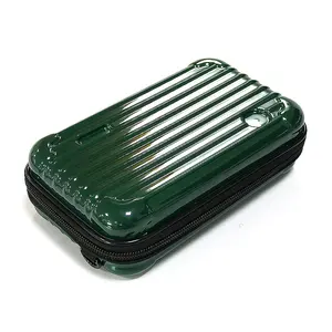 Compatto impermeabile verde Nerastro 3D strisce modello caso di eva Portatile borsa a tracolla della fotocamera per la macchina fotografica accessori foto