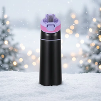 Gobelet isotherme TritanPP anti-fuite en acier inoxydable parfumé avec paille, compatible lave-vaisselle pour la maison, le bureau, le camping, les voyages et la salle de sport