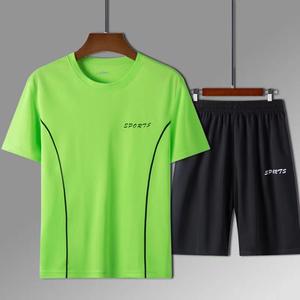 Ensemble de costume de <span class=keywords><strong>basket</strong></span>-ball d'été pour hommes séchage rapide couleur unie T-<span class=keywords><strong>Shirt</strong></span> Shorts Style décontracté Fitness Sportswear grande taille survêtements - Product Image 4
