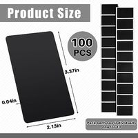 Cartes NFC vierges en PVC noir Puce de contrôle d'accès programmable numérique 888 octets de mémoire Compatible NFC Enabled Smart Phone