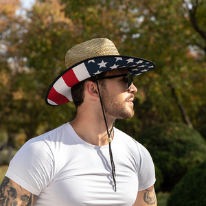 Tùy chỉnh cỏ tự nhiên cao bồi Cowgirl mũ rơm với dưới vành pint - Product Image 5