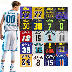 Maillots de basket-ball pour hommes américains JY 2627 en gros, nouveaux, à séchage rapide, en polyester respirant, cousus - Product Image 1