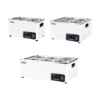 Appareils thermostatiques de laboratoire Bain d'eau Affichage LCD Contrôleur PID 220V Circulateur de chauffage pour laboratoires