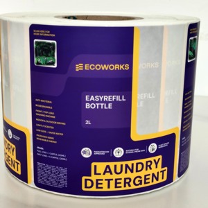 Tùy Chỉnh Không Thấm Nước Dính Vinyl Bao Bì Nhãn Cho Giặt Chất Tẩy Rửa Xà Phòng Bột Xăng Hóa Chất Ứng Dụng - Product Image 1