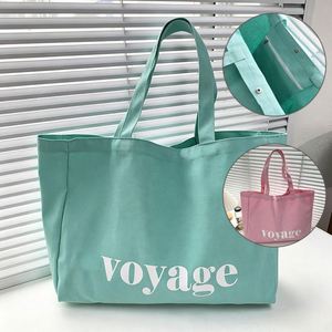 Sac fourre-tout en toile personnalisé avec poche intérieure, logo personnalisé, couleur au choix, réutilisable, design écologique pour les étudiants et les courses quotidiennes - Product Image 1
