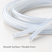 Tube en silicone translucide sur mesure, tube en silicone flexible creux pour équipement de transfert de liquides, OEM ODM, usine Chine Malaisie