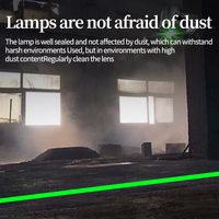 Lampe de projection linéaire laser verte 30 Watts, source de lumière LED, signalisation de sécurité pour entrepôt, éclairage d'identification au sol