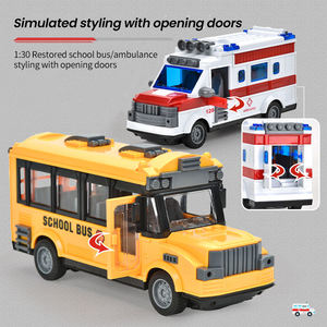 Oferta Especial: Autobús Escolar/Ambulancia RC de Simulación 1:30 con Luz, Modelo de Coche de Control Remoto de 4 Canales y 27Mhz, Regalo para Niños - Product Image 3