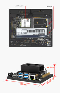 أفضل المبيعات: مجموعة تطوير NVIDIA Jetson Orin NX بذاكرة 16 جيجابايت، وحدة معالجة رسومات أمبير فائقة بـ 157 تيرا عملية في الثانية و1024 نواة، 32 نواة تنسور، لوحة ذكاء اصطناعي متطورة - Product Image 3
