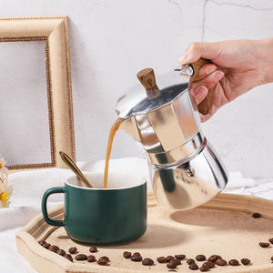 Cafetera italiana <span class=keywords><strong>Moka</strong></span> de alta calidad, tetera gruesa Octangonal, utensilio Barista, superventas - Product Image 5