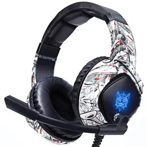 <span class=keywords><strong>Onikuma</strong></span>-auriculares <span class=keywords><strong>K19</strong></span> con cancelación de ruido, cascos de camuflaje de buena calidad para videojuegos con micrófono y micrófono para pc - Product Image 1