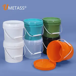 Balde plástico redondo UMETASS de alta qualidade PP 5L para armazenamento de bebidas frias, preço de fábrica