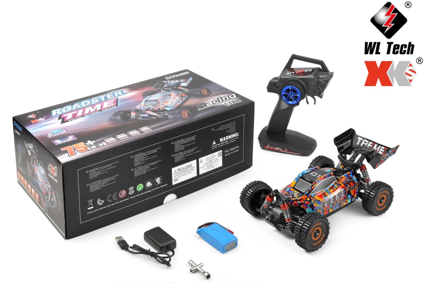 Factory Wltoys 184016 RC Car 4WD 75KM/H High Speed Car Brushless