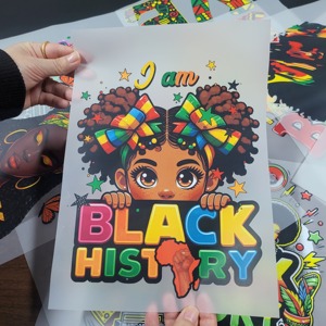 <span class=keywords><strong>De</strong></span> nombreux designs pour la fête du Black History Month, imprimante DTF, transfert thermique, style Hot Peel, transfert DTF pour vêtements - Product Image 1