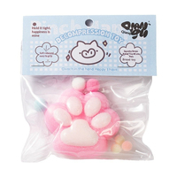 Jouet anti-stress en peluche patte de chat Dopamine, super doux, en caoutchouc, gadget de décompression à l'aspect esthétique soigné