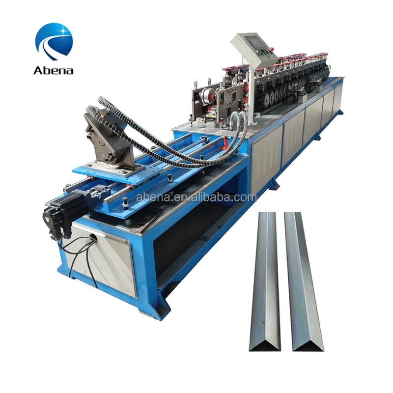 Aluminium steel metal roof trim edge roll forming machine v angle roof drip edge machine