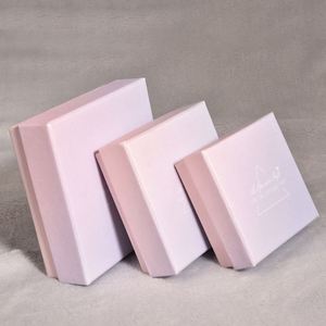 Wholesale Fashion Ins Various Sizes Gradual Pink Cardboard Craft Paper Jewelry <b>Box</b> <b>Earring</b> <b>Box</b> Jewelry - Product Image 3